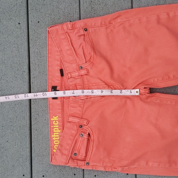 J. Crew Stretch Size 26 Toothpick Jeans | J.Crew Coral Colored Jeans Sty… - Picture 8 of 10